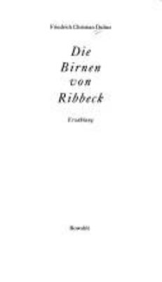 Titelbild: Die Birnen von Ribbeck : Erzählung.