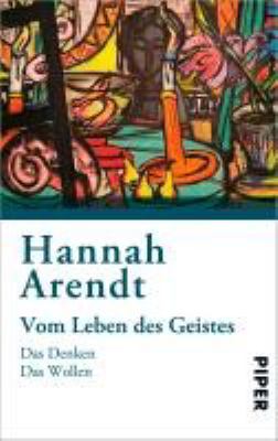 Titelbild: Vom Leben des Geistes : das Denken, das Wollen.