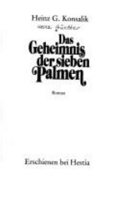 Titelbild: Das Geheimnis der sieben Palmen : Roman.