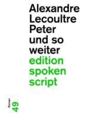Titelbild: Peter und so weiter : Roman.