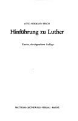 Titelbild: Hinführung zu Luther.