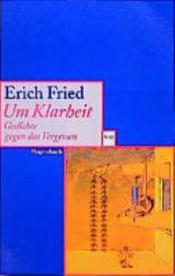 Titelbild: Um Klarheit : Gedichte gegen das Vergessen.