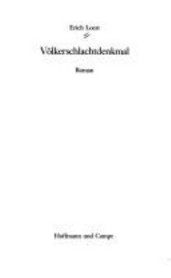 Buchcover von Völkerschlachtdenkmal : Roman von Erich Loest