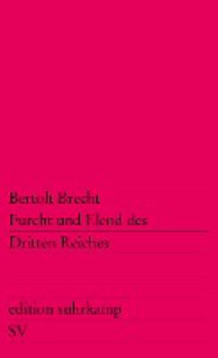 Buchcover von Furcht und Elend des Dritten Reiches : 24 Szenen von Bertolt Brecht