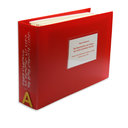 Vergrößerungsansicht: rotes Buch mit Buchrücken und Titel