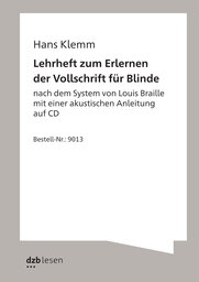 Buchcover Lehrbuch zum Erlernen der Vollschrift von Hans Klemm