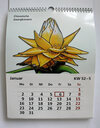 Vergrößerungsansicht: Januar-Kalendarium und Blüte der Chinesischen Zwergbanane