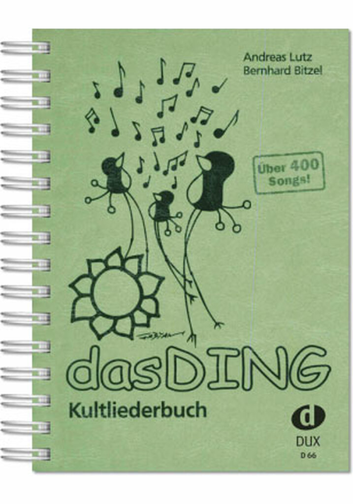 Buchcover Das Ding 1 Liederbuch von Andreas Lutz und Bernhard Bitzel