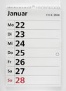 Vergrößerungsansicht: Januar Wochenübersicht Wandkalender A3 in Großdruck