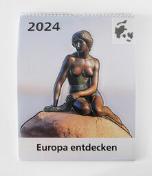 Deckblatt vom Reliefwandkalender 2024 Europa entdecken