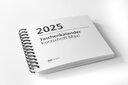 Vergrößerungsansicht: Vorderseite Taschenkalender 2025 in Kurzschrift mit Ringbindung