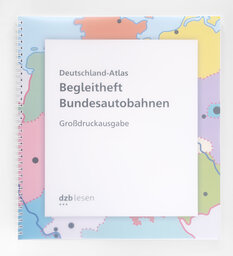 Buchcover Begleitheft Autobahnen in Großdruck