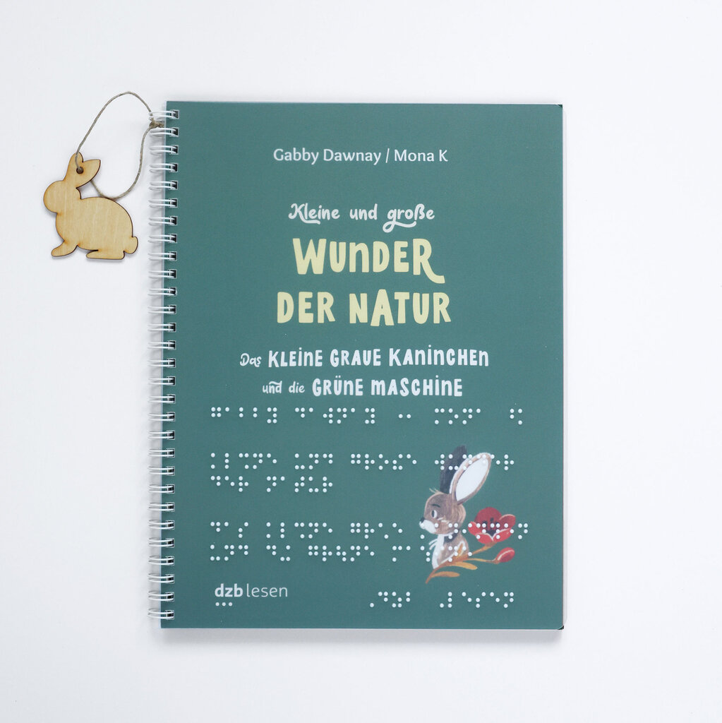 Buchcover Das kleine graue Kaninchen und die grüne Maschine, Band 1 der Sachbuch-Reihe Wunder der Natur