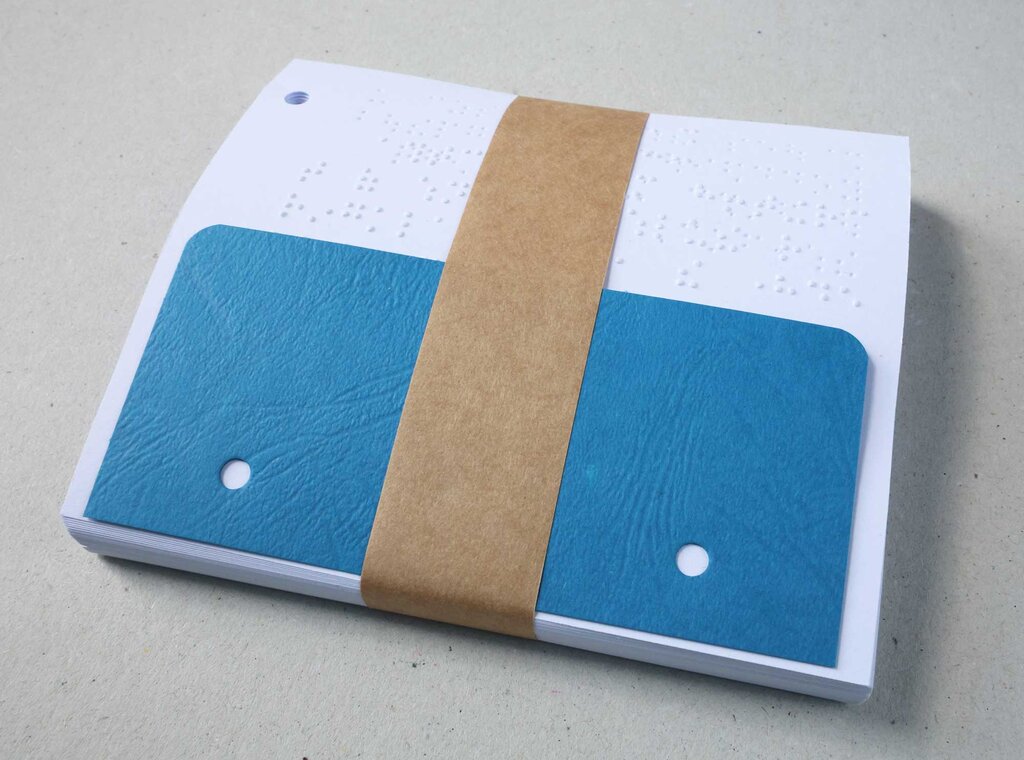 Kalendarium Braille-Taschenkalender FLEXI 2026 Kurzschriftausgabe mit Lesezeichen