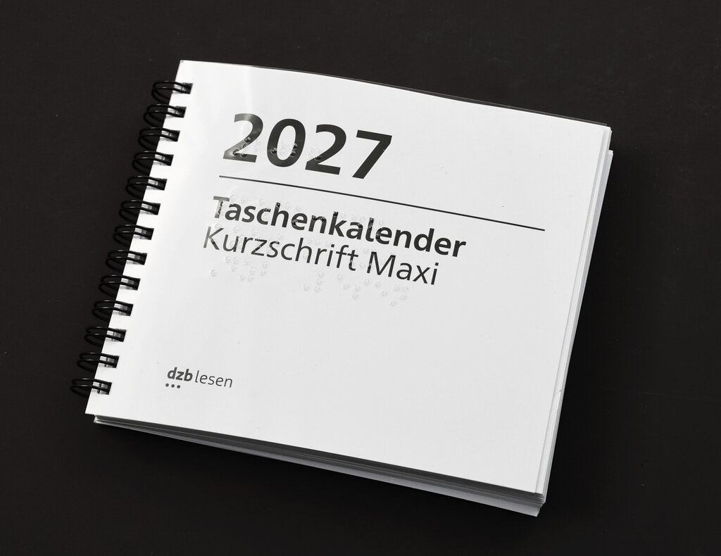 Braille-Taschenkalender MAXI 2027 : Kurzschriftausgabe. 1 Bd. 
