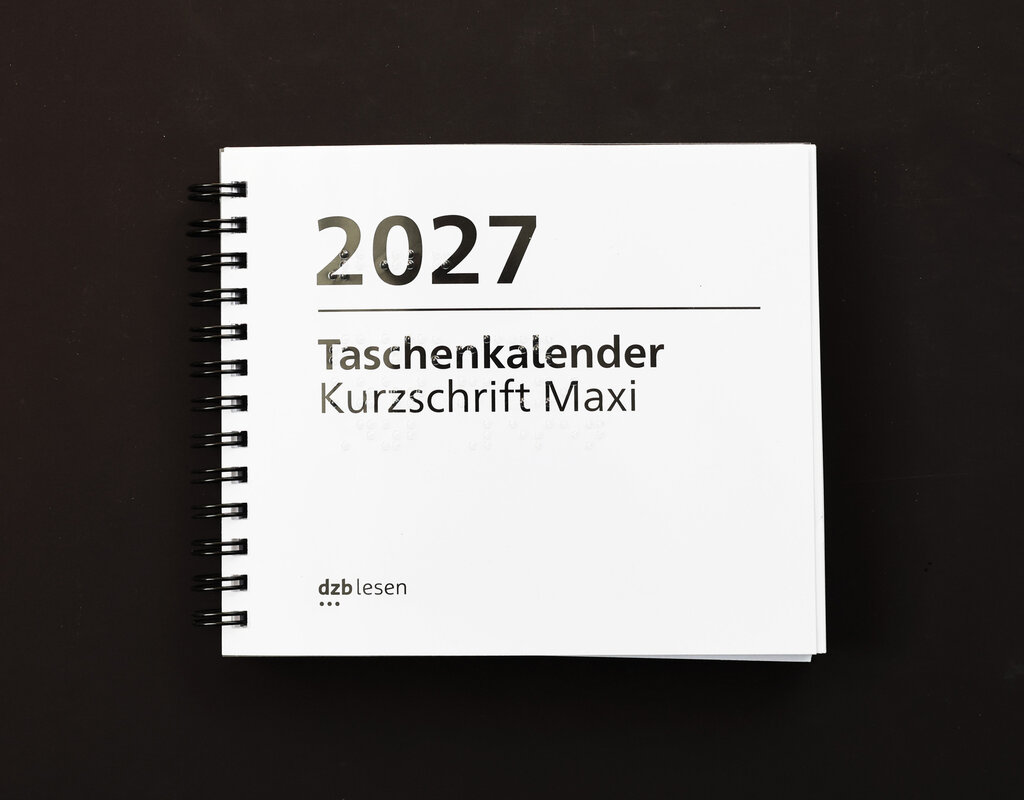 Braille-Taschenkalender MAXI 2027 : Kurzschriftausgabe. 1 Bd. 