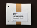 Vergrößerungsansicht: Taschenkalender FLEXI 2027 Kalendarium Kurzschrift zum Nachfüllen