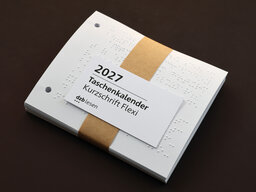 Taschenkalender FLEXI 2027 Kalendarium Kurzschrift zum Nachfüllen