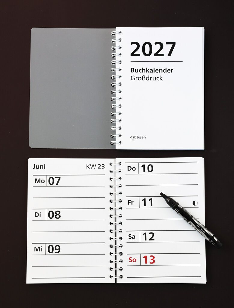 Großdruck-Buchkalender 2027. 1 Bd.GD