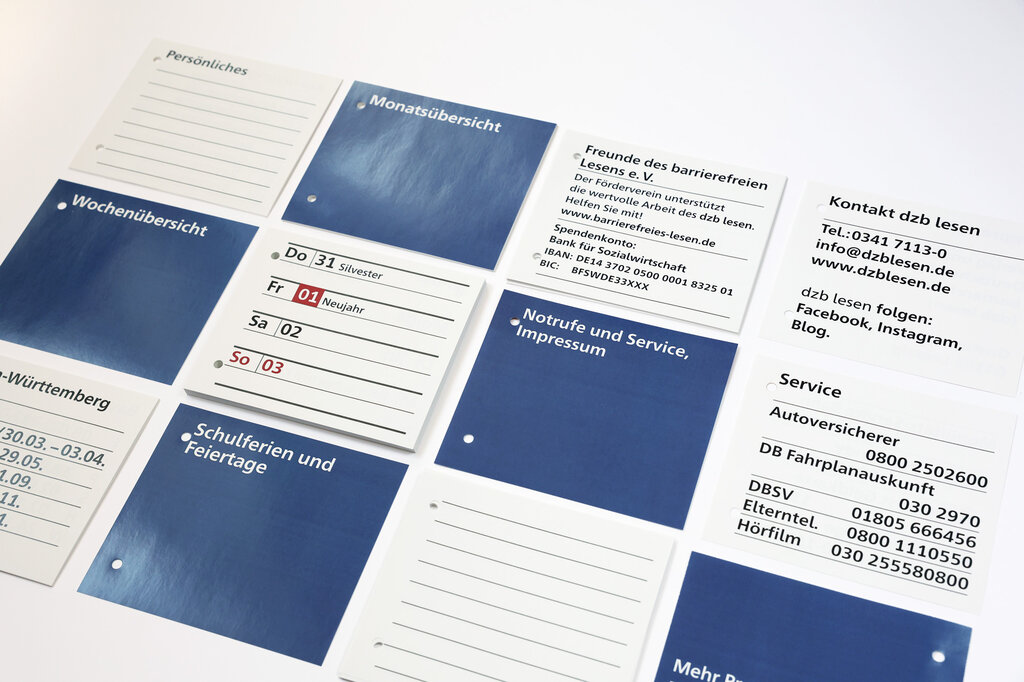 Kalendarium Großdruck-Taschenkalender COMFORT 2027 : Nachfüllpack. 1 Loseblatts./KarteGD