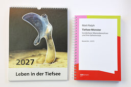 Set: Relief-Wandkalender 2027 «Leben in der Tiefsee« plus Ralph: »Tiefsee-Monster« (KS)